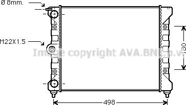 Ava Quality Cooling VNA2039 - Radiators, Motora dzesēšanas sistēma autodraugiem.lv
