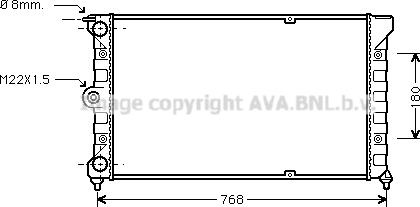 Ava Quality Cooling VN2036 - Radiators, Motora dzesēšanas sistēma autodraugiem.lv