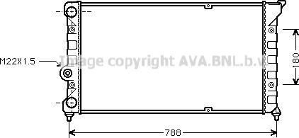 Ava Quality Cooling VN2079 - Radiators, Motora dzesēšanas sistēma autodraugiem.lv