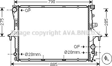 Ava Quality Cooling VNA2198 - Radiators, Motora dzesēšanas sistēma autodraugiem.lv