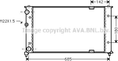 Ava Quality Cooling VN2192 - Radiators, Motora dzesēšanas sistēma autodraugiem.lv