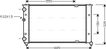 Ava Quality Cooling VN2156 - Radiators, Motora dzesēšanas sistēma autodraugiem.lv