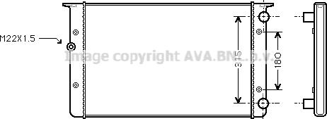 Ava Quality Cooling VN2105 - Radiators, Motora dzesēšanas sistēma autodraugiem.lv