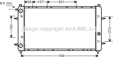 Ava Quality Cooling VN2114 - Radiators, Motora dzesēšanas sistēma autodraugiem.lv