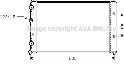 Ava Quality Cooling VN2115 - Radiators, Motora dzesēšanas sistēma autodraugiem.lv