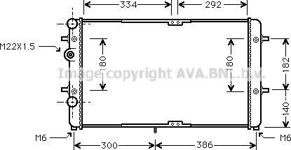 Ava Quality Cooling VN2180 - Radiators, Motora dzesēšanas sistēma autodraugiem.lv