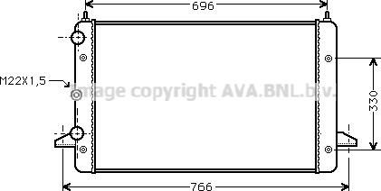 Ava Quality Cooling VN2135 - Radiators, Motora dzesēšanas sistēma autodraugiem.lv