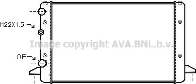 Ava Quality Cooling VN2121 - Radiators, Motora dzesēšanas sistēma autodraugiem.lv
