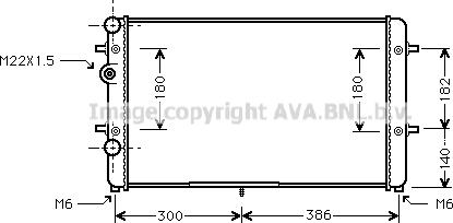 Ava Quality Cooling VN2179 - Radiators, Motora dzesēšanas sistēma autodraugiem.lv