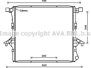 Ava Quality Cooling VN2363 - Radiators, Motora dzesēšanas sistēma autodraugiem.lv