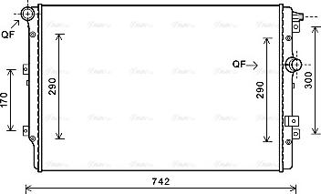 Ava Quality Cooling VN2362 - Radiators, Motora dzesēšanas sistēma autodraugiem.lv