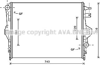 Ava Quality Cooling VN2316 - Radiators, Motora dzesēšanas sistēma autodraugiem.lv