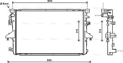 Ava Quality Cooling VN2317 - Radiators, Motora dzesēšanas sistēma autodraugiem.lv