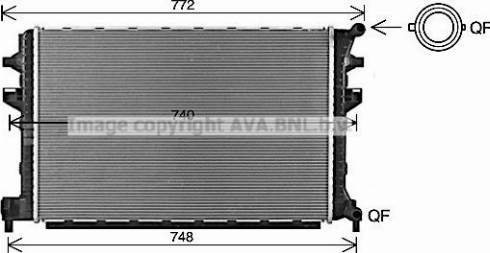 Ava Quality Cooling VN2383 - Radiators, Motora dzesēšanas sistēma autodraugiem.lv