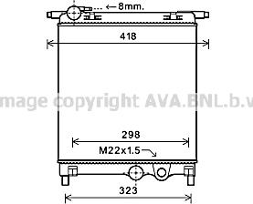 Ava Quality Cooling VN2325 - Radiators, Motora dzesēšanas sistēma autodraugiem.lv