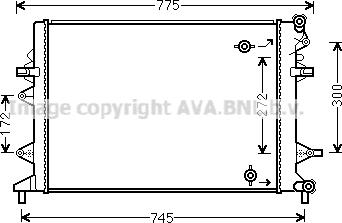 Ava Quality Cooling VN2370 - Radiators, Motora dzesēšanas sistēma autodraugiem.lv