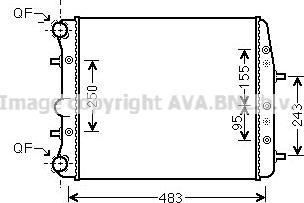 Ava Quality Cooling VNA2373 - Radiators, Motora dzesēšanas sistēma autodraugiem.lv