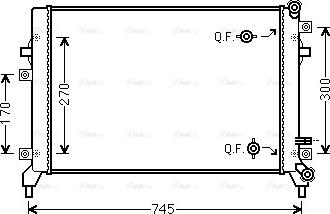 Ava Quality Cooling VN2295 - Radiators, Motora dzesēšanas sistēma autodraugiem.lv