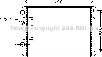 Ava Quality Cooling VN2249 - Radiators, Motora dzesēšanas sistēma autodraugiem.lv