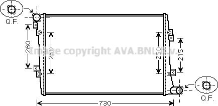 Ava Quality Cooling VN2255 - Radiators, Motora dzesēšanas sistēma autodraugiem.lv