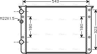 Ava Quality Cooling VN2260 - Radiators, Motora dzesēšanas sistēma autodraugiem.lv