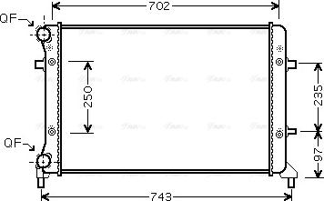 Ava Quality Cooling VN2205 - Radiators, Motora dzesēšanas sistēma autodraugiem.lv