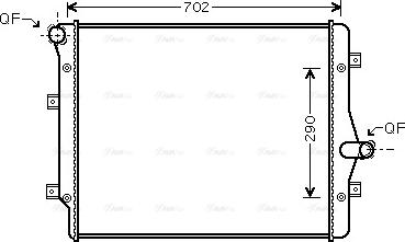 Ava Quality Cooling VN2208 - Radiators, Motora dzesēšanas sistēma autodraugiem.lv