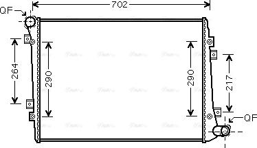 Ava Quality Cooling VN2224 - Radiators, Motora dzesēšanas sistēma autodraugiem.lv