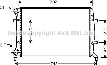 Ava Quality Cooling VN2272 - Radiators, Motora dzesēšanas sistēma autodraugiem.lv