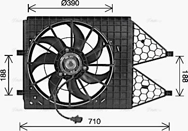 Ava Quality Cooling VN7545 - Ventilators, Motora dzesēšanas sistēma autodraugiem.lv