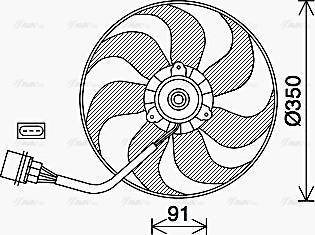 Ava Quality Cooling VN7540 - Ventilators, Motora dzesēšanas sistēma autodraugiem.lv