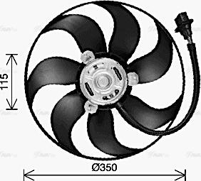 Ava Quality Cooling VN7553 - Ventilators, Motora dzesēšanas sistēma autodraugiem.lv