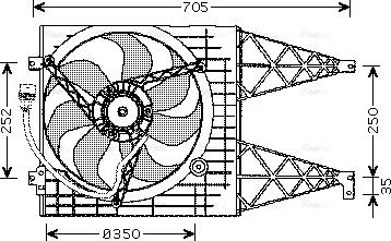 Ava Quality Cooling VN7507 - Ventilators, Motora dzesēšanas sistēma autodraugiem.lv