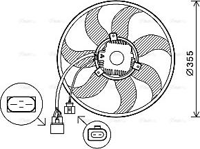 Ava Quality Cooling VN7534 - Ventilators, Motora dzesēšanas sistēma autodraugiem.lv