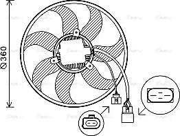 Ava Quality Cooling VN7537 - Ventilators, Motora dzesēšanas sistēma autodraugiem.lv