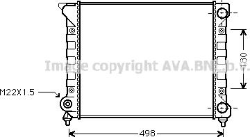 Ava Quality Cooling VNA2070 - Radiators, Motora dzesēšanas sistēma autodraugiem.lv