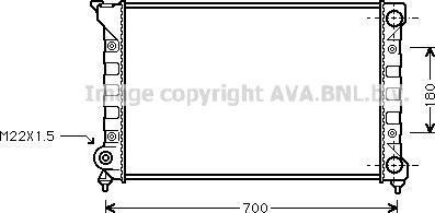Ava Quality Cooling VNA2072 - Radiators, Motora dzesēšanas sistēma autodraugiem.lv