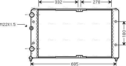 Ava Quality Cooling VNA2191 - Radiators, Motora dzesēšanas sistēma autodraugiem.lv