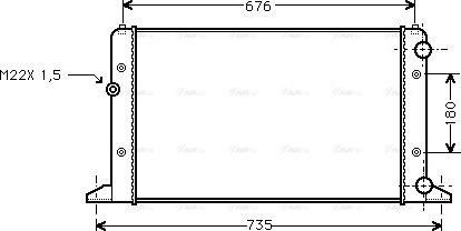 Ava Quality Cooling VNA2132 - Radiators, Motora dzesēšanas sistēma autodraugiem.lv