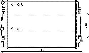 Ava Quality Cooling VNA2344 - Radiators, Motora dzesēšanas sistēma autodraugiem.lv