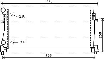 Ava Quality Cooling VNA2340 - Radiators, Motora dzesēšanas sistēma autodraugiem.lv