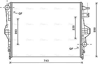 Ava Quality Cooling VNA2316 - Radiators, Motora dzesēšanas sistēma autodraugiem.lv