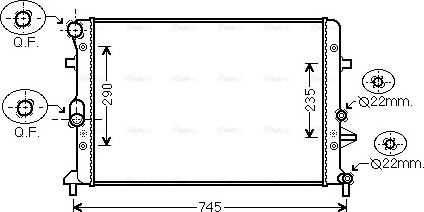 Ava Quality Cooling VNA2289 - Radiators, Motora dzesēšanas sistēma autodraugiem.lv