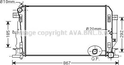 Ava Quality Cooling VNA2271 - Radiators, Motora dzesēšanas sistēma autodraugiem.lv