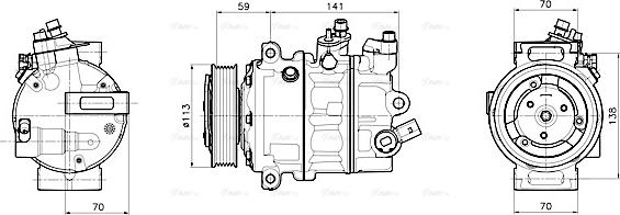 Ava Quality Cooling VNAK446 - Kompresors, Gaisa kond. sistēma autodraugiem.lv