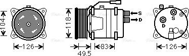 Ava Quality Cooling VNAK303 - Kompresors, Gaisa kond. sistēma autodraugiem.lv