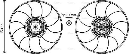 Ava Quality Cooling VNF332 - Ventilators, Motora dzesēšanas sistēma autodraugiem.lv