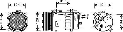 Ava Quality Cooling VNK049 - Kompresors, Gaisa kond. sistēma autodraugiem.lv