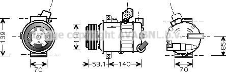 Ava Quality Cooling VNK302 - Kompresors, Gaisa kond. sistēma autodraugiem.lv