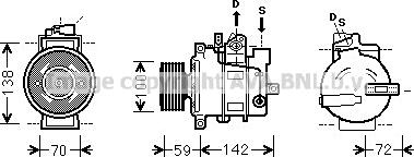 Ava Quality Cooling VNK380 - Kompresors, Gaisa kond. sistēma autodraugiem.lv